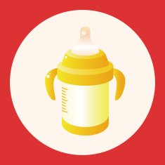 Feeding bottle theme elements N12
