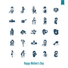 Happy Mothers Day Icons N232