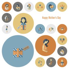 Happy Mothers Day Icons N241