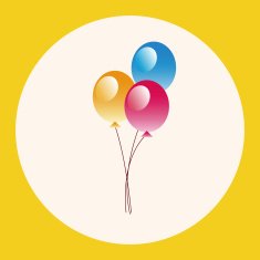 playground ballon theme elements vector eps