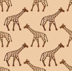 Giraffe silhouettes seamless pattern