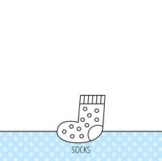 Sock icon Baby underwear sign N9
