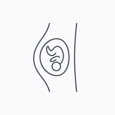 Pregnancy icon Medical genecology sign N14