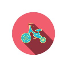 Bike icon Kids run-bike sign N6
