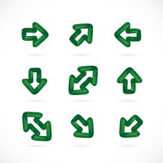 Balloon Arrow Icons N2