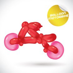 Balloon Motorbike Illustration N4