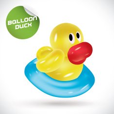 Balloon Duck Illustration