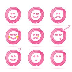 Balloon Smiles Icons N4