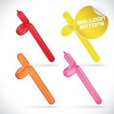 Balloon Batons Illustration