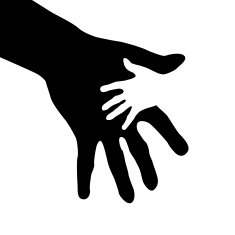 Helping hands Abstract illustration for design N3