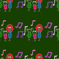 Colorful seamless pattern on blackboard N65