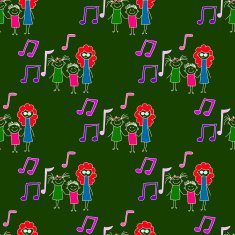 Colorful seamless pattern on blackboard N67