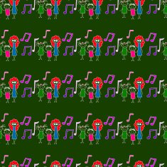 Colorful seamless pattern on blackboard N68