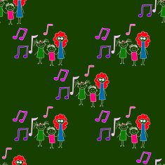 Colorful seamless pattern on blackboard N69
