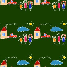 Colorful seamless pattern on blackboard N80