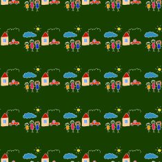 Colorful seamless pattern on blackboard N82