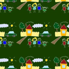Colorful seamless pattern on blackboard N87