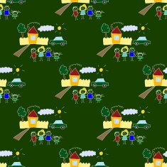 Colorful seamless pattern on blackboard N88