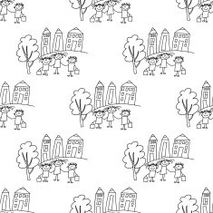 Seamless colorful vector pattern N145