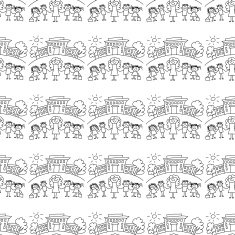 Seamless colorful vector pattern N159