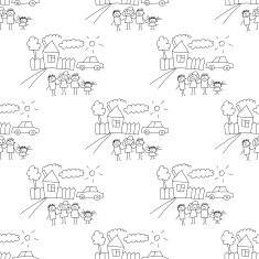 Seamless colorful vector pattern N183