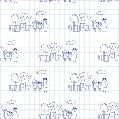 Seamless colorful vector pattern N206