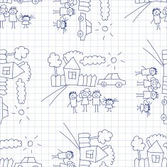 Seamless colorful vector pattern N230