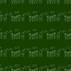 Blackboard School Seamless vector pattern N66