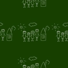 Blackboard School Seamless vector pattern N67