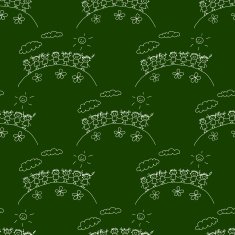 Blackboard School Seamless vector pattern N73