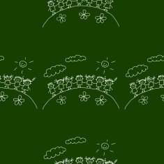 Blackboard School Seamless vector pattern N76
