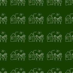 Blackboard School Seamless vector pattern N78