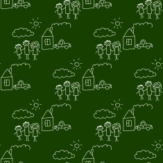 Blackboard School Seamless vector pattern N83