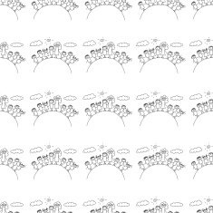 Vector seamless pattern Kids school and education N38