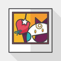 newborn photo flat icon with long shadow eps10 N5