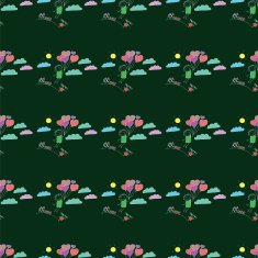 Vector seamless pattern Kids school and education N92