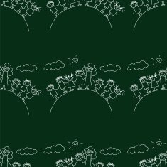 Vector seamless pattern Kids school and education N99
