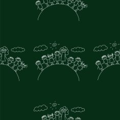 Vector seamless pattern Kids school and education N102