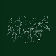 Vector seamless pattern Kids school and education N106