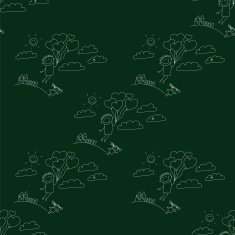 Vector seamless pattern Kids school and education N114