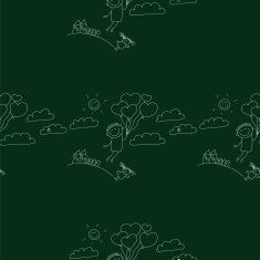 Vector seamless pattern Kids school and education N117