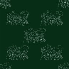 Vector seamless pattern Kids school and education N121