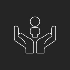 Donation line icon