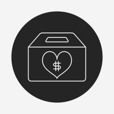Donation line icon N20