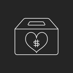 Donation line icon N21