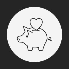 Donation line icon N67