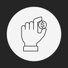 Donation line icon N79
