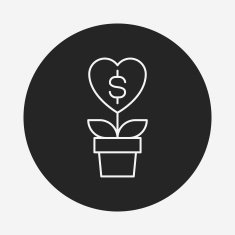 Donation line icon N81