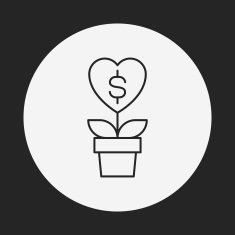 Donation line icon N83