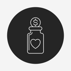 Donation line icon N85